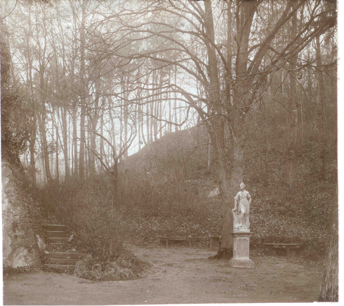 Im oberen Schlosspark, um 1910 (HG)